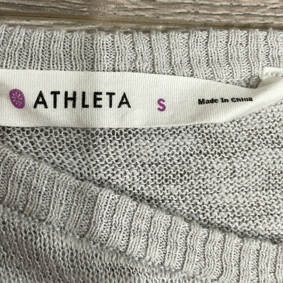 Athleta Buena Vista Tunic Linen Blend Lightweight Long Sleeve Sweater Gr… - Picture 6 of 16